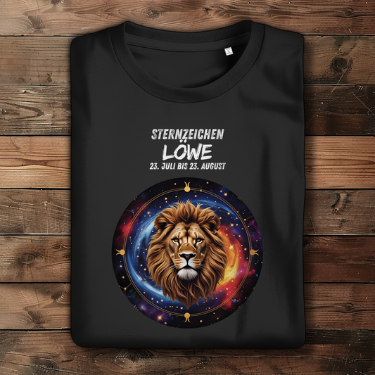 Damen Premium Bio T-Shirt ,mit Sternzeichen Motiv: Löwe
