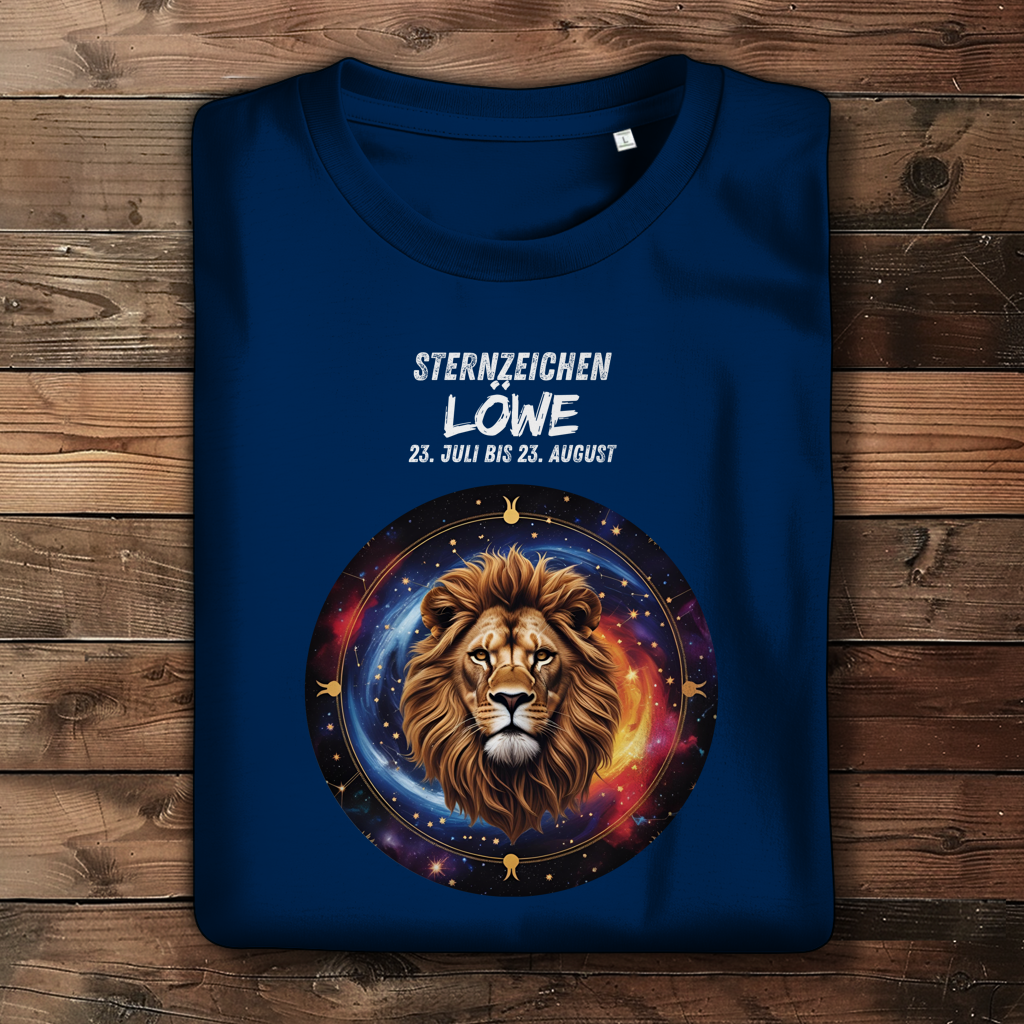 Damen Premium Bio T-Shirt ,mit Sternzeichen Motiv: Löwe