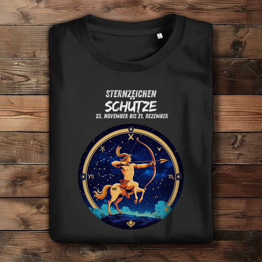 Damen Premium Bio T-Shirt ,mit Sternzeichen Motiv: Schütze