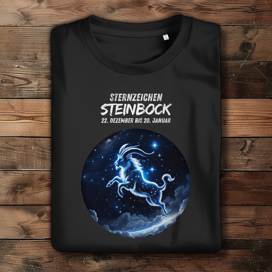 Damen Premium Bio T-Shirt ,mit Sternzeichen Motiv: Steinbock