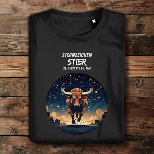 Damen Premium Bio T-Shirt ,mit Sternzeichen Motiv: Stier