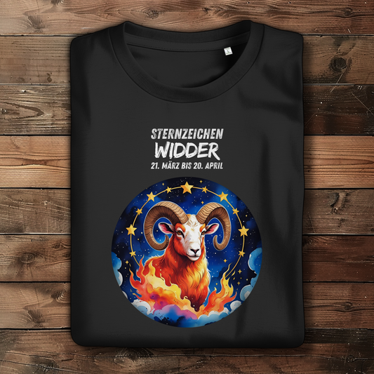 Damen Premium Bio T-Shirt ,mit Sternzeichen Motiv: Widder