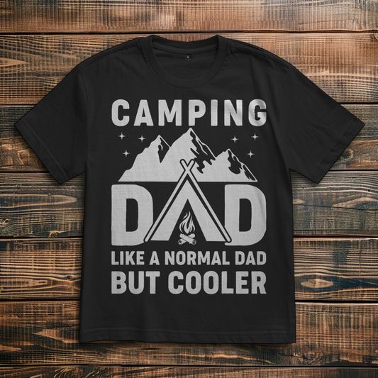 Oversize T-Shirt mit Motiv: Camping Dad