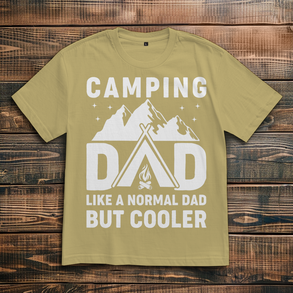 Oversize T-Shirt mit Motiv: Camping Dad