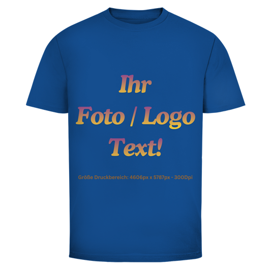 Herren T-Shirt mit ihrem Foto / Text