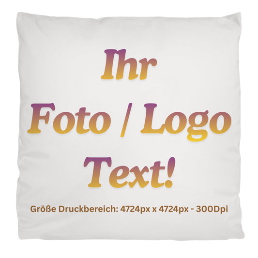 Kopfkissen flauschig mit ihrem Foto / Text