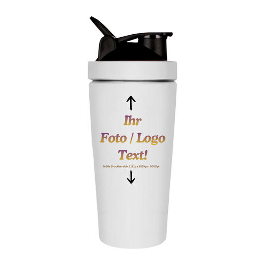 Fitness Shaker mit ihrem Foto / Text