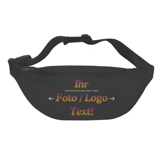 Gürteltasche mit ihrem Foto / Text