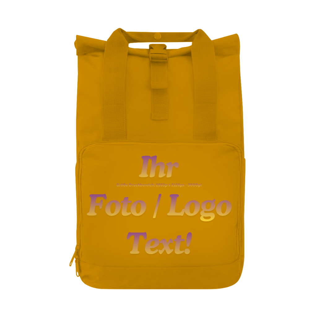 Rucksack mit ihrem Foto / Text