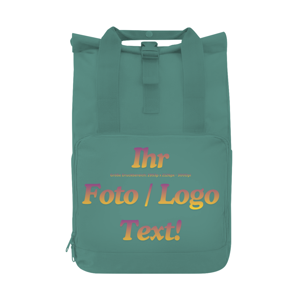 Rucksack mit ihrem Foto / Text