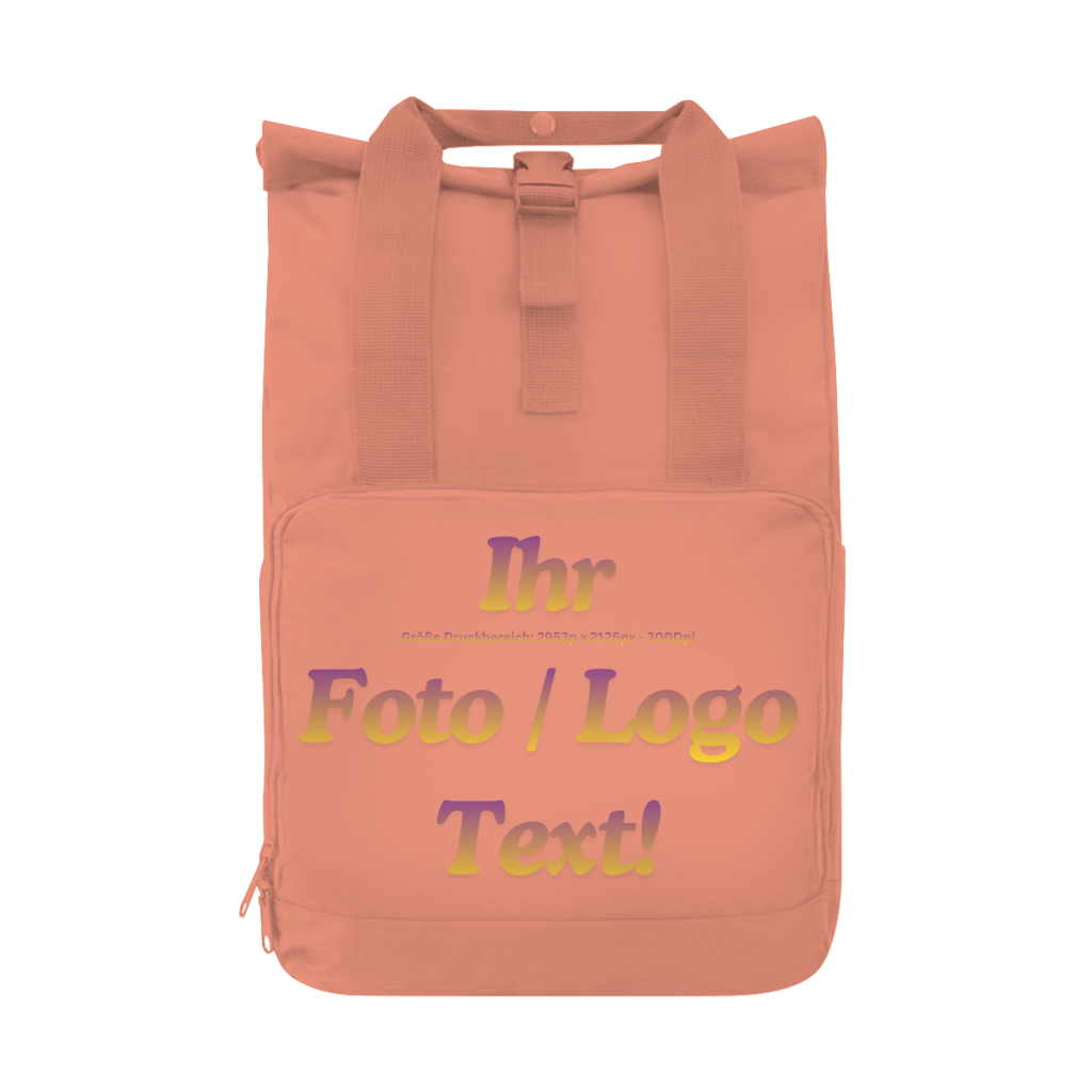 Rucksack mit ihrem Foto / Text