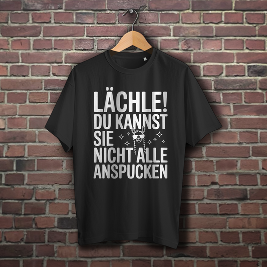 Oversize T-Shirt mit Motiv: Lächle