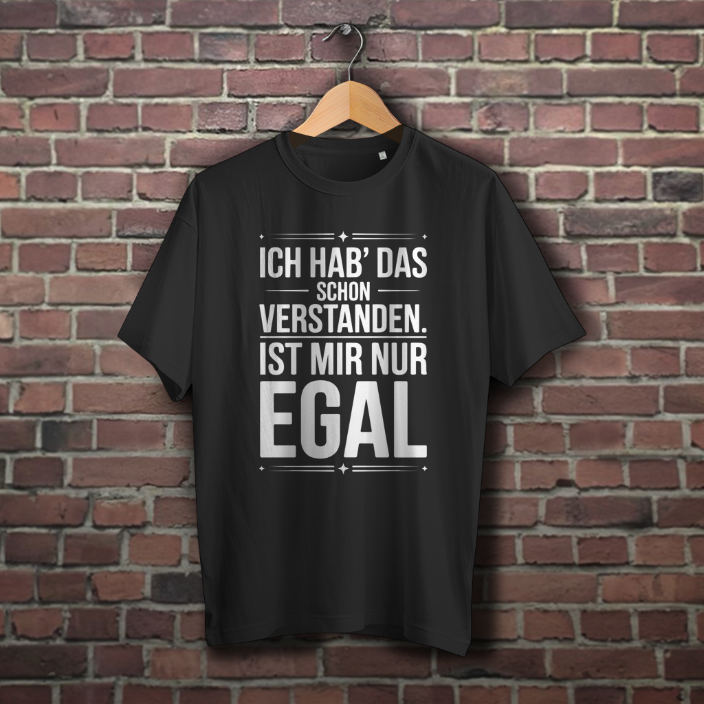 Oversize T-Shirt mit Motiv: Ich habs