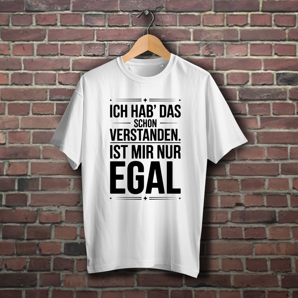 Oversize T-Shirt mit Motiv: Ich habs