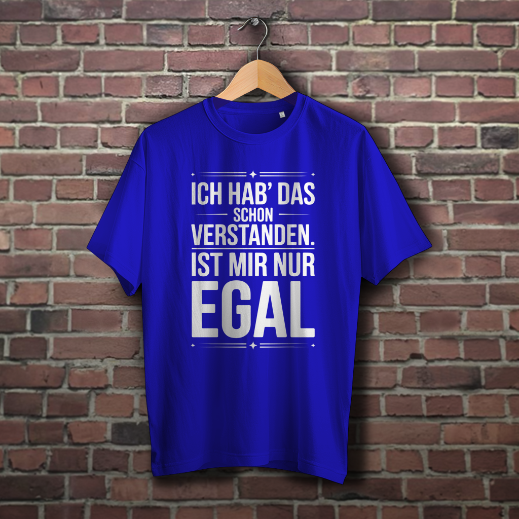 Oversize T-Shirt mit Motiv: Ich habs
