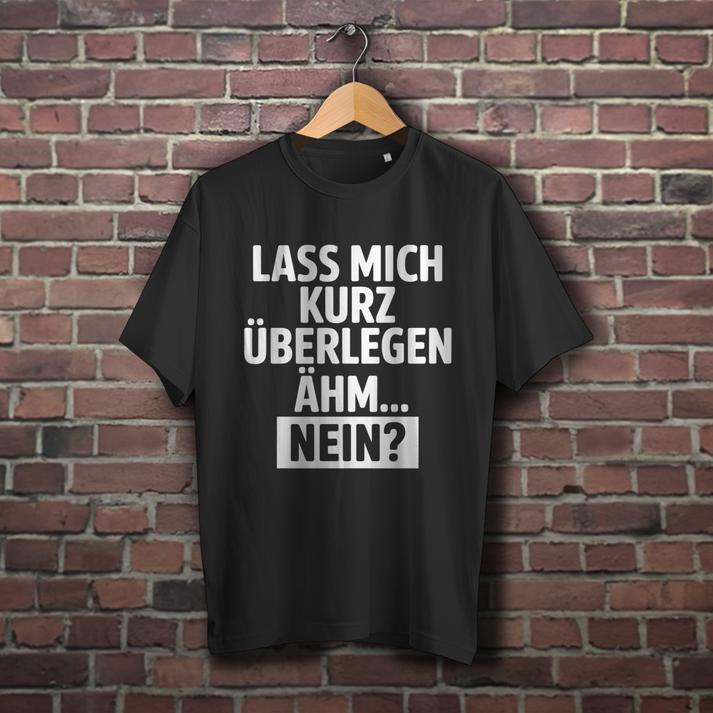 Oversize T-Shirt mit Motiv: lass mich