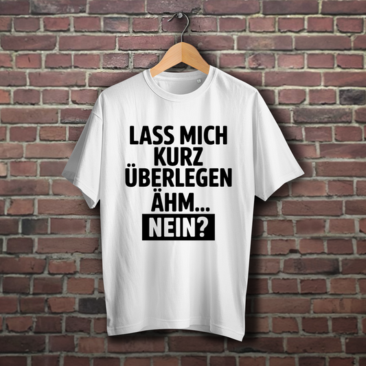 Oversize T-Shirt mit Motiv: lass mich