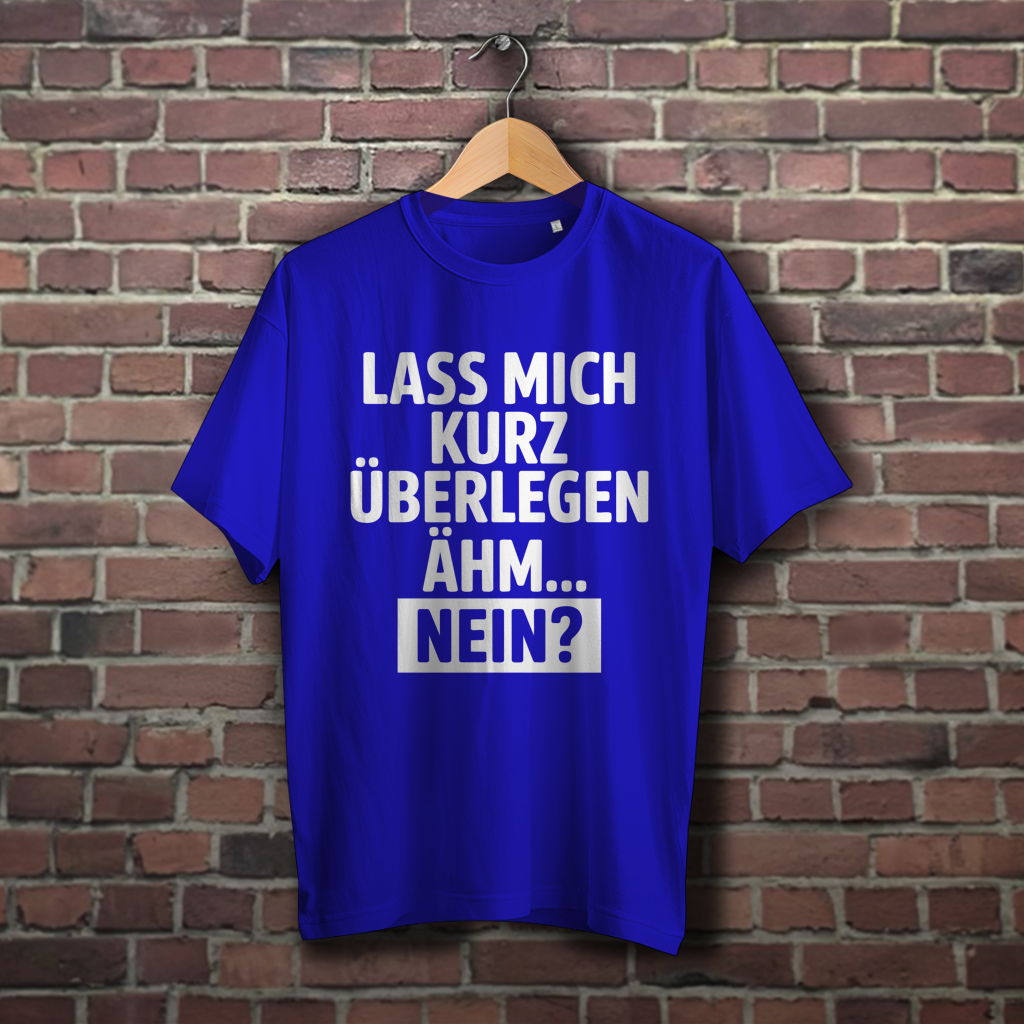 Oversize T-Shirt mit Motiv: lass mich