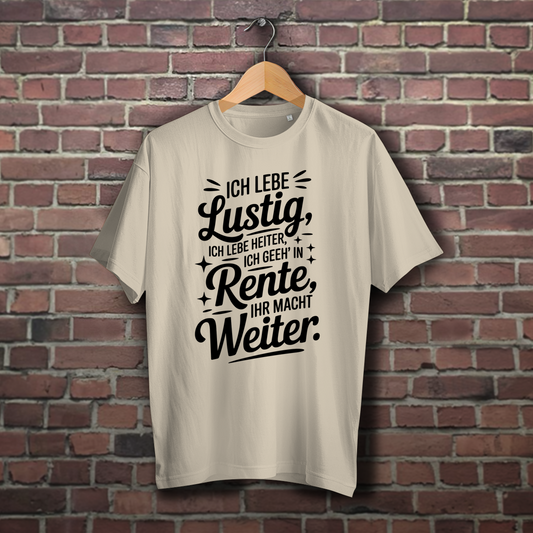 Oversize T-Shirt mit Motiv: Ich lebe