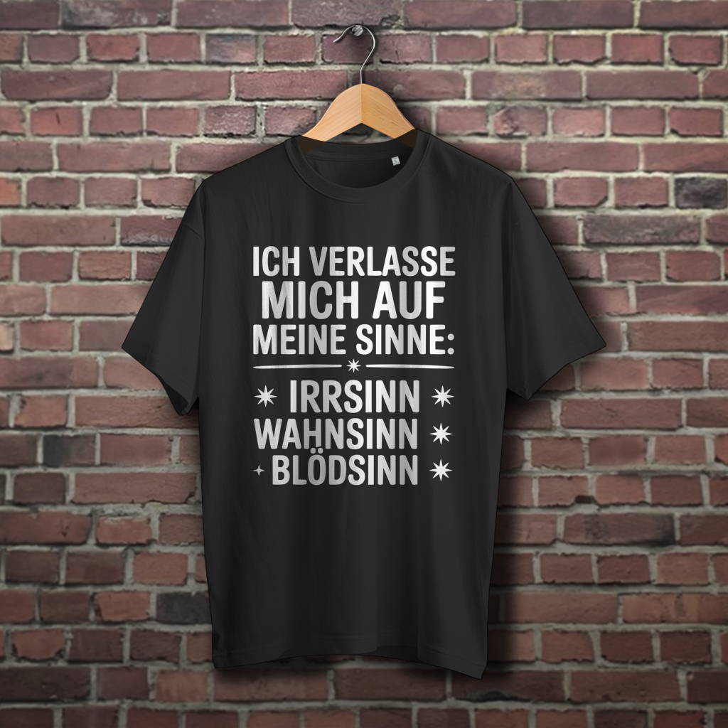 Oversize T-Shirt mit Motiv: Ich verlasse