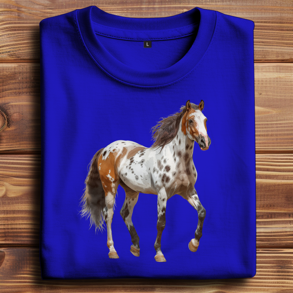 Oversize T-Shirt mit Motiv: Pferd-6