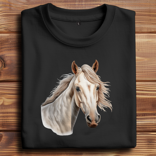 Oversize T-Shirt mit Motiv: Pferd-4