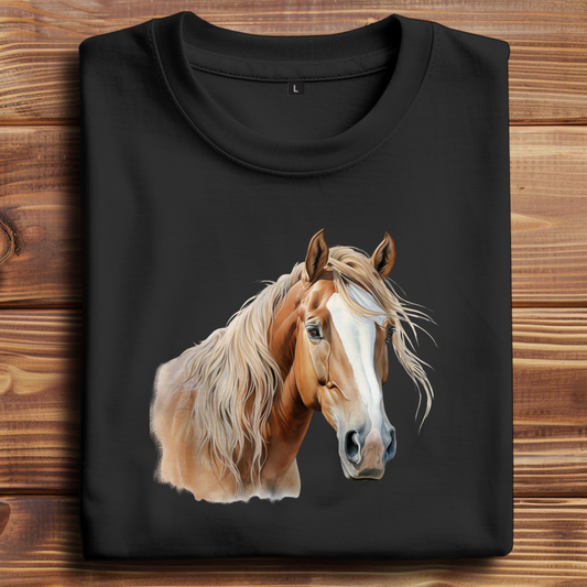 Oversize T-Shirt mit Motiv: Pferd-3