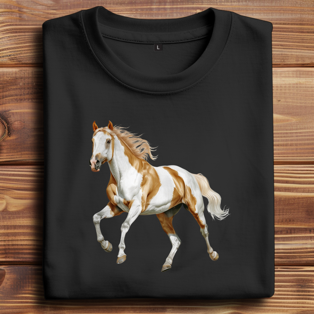 Oversize T-Shirt mit Motiv: Pferd-2
