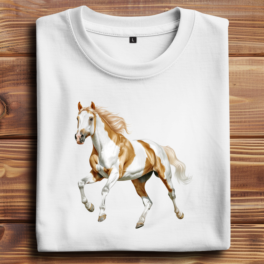 Oversize T-Shirt mit Motiv: Pferd-2