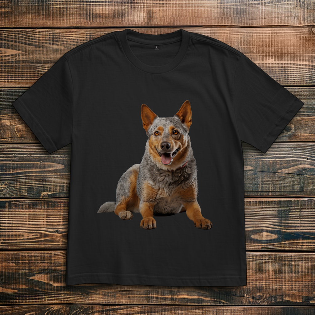 Oversize T-Shirt mit Motiv: Australian-Cattle