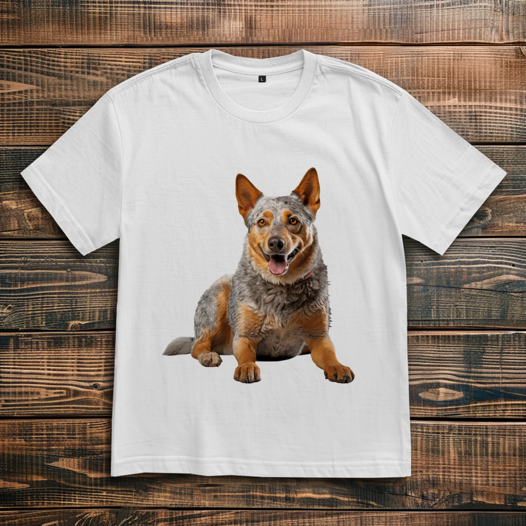 Oversize T-Shirt mit Motiv: Australian-Cattle