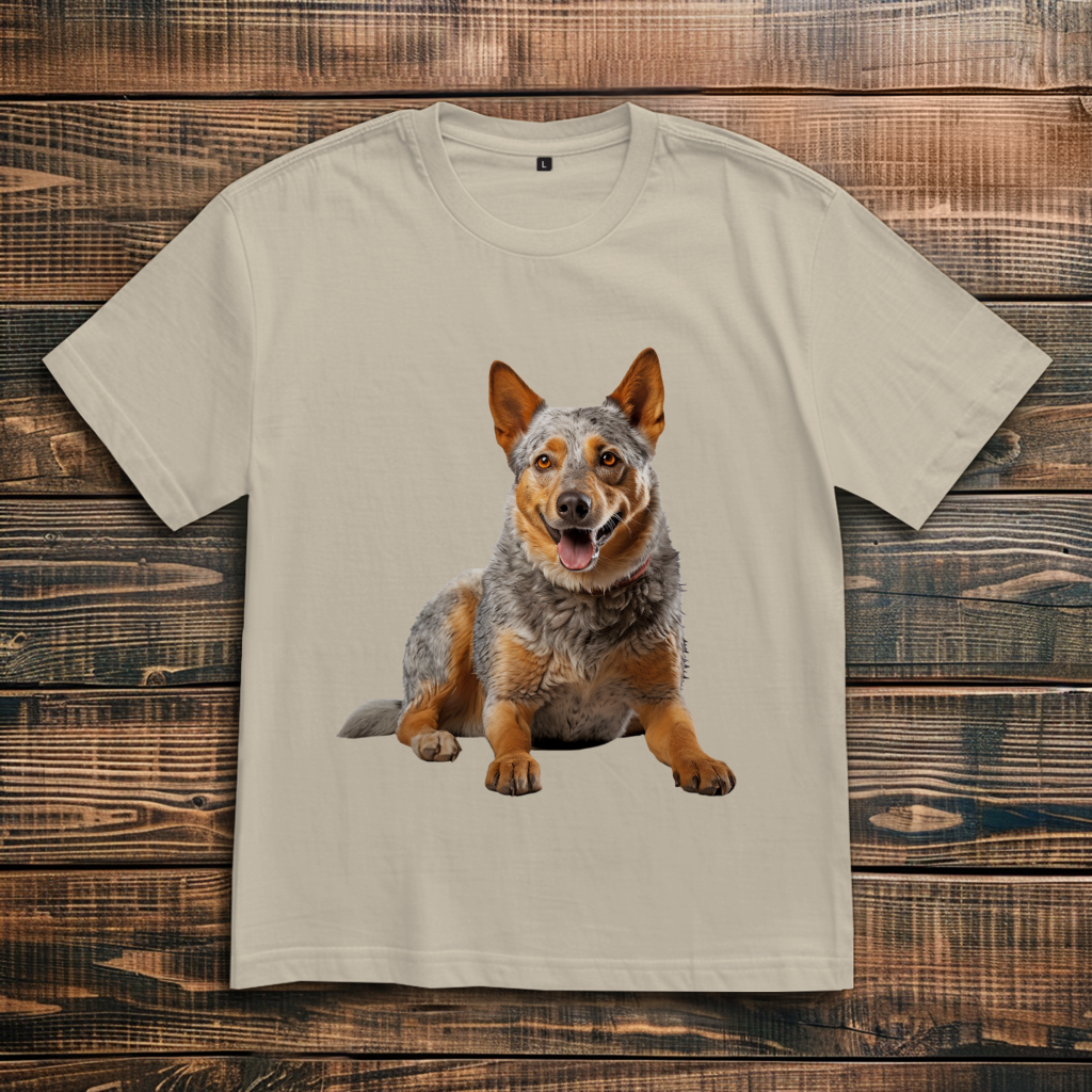 Oversize T-Shirt mit Motiv: Australian-Cattle