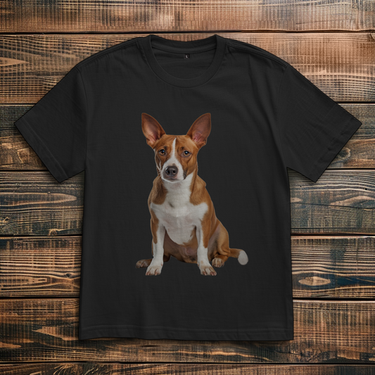 Oversize T-Shirt mit Motiv: Basenji