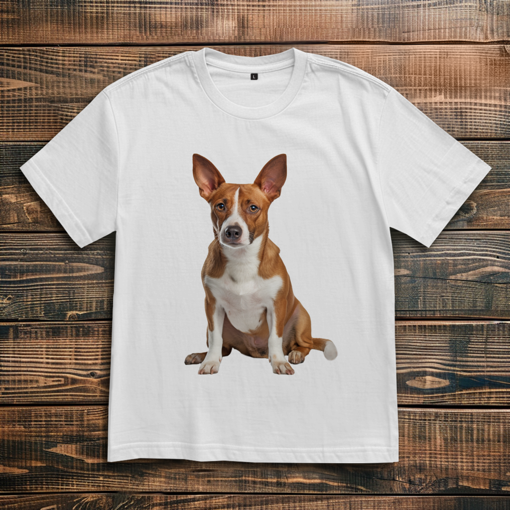 Oversize T-Shirt mit Motiv: Basenji