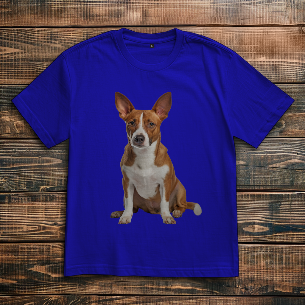 Oversize T-Shirt mit Motiv: Basenji