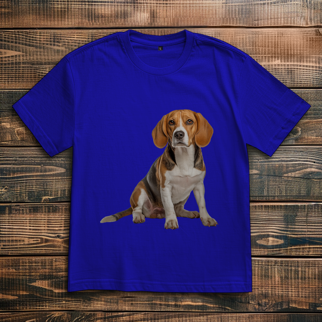 Oversize T-Shirt mit Motiv: Beagl