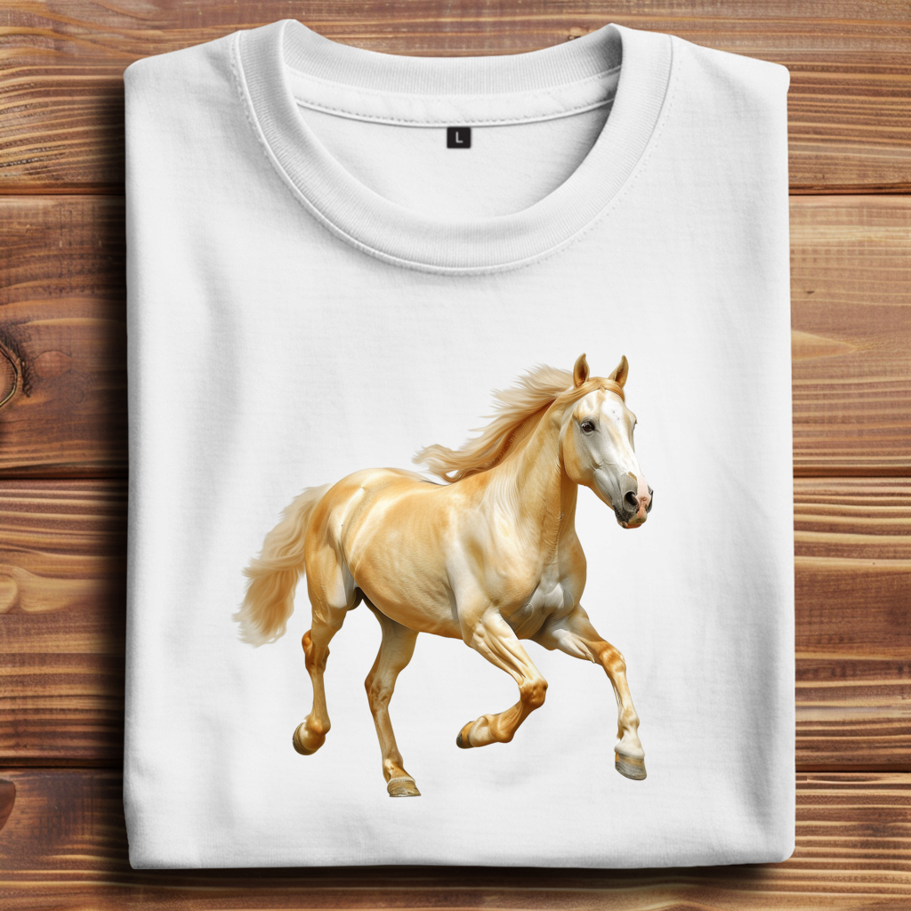 Oversize T-Shirt mit Motiv: Pferd-7