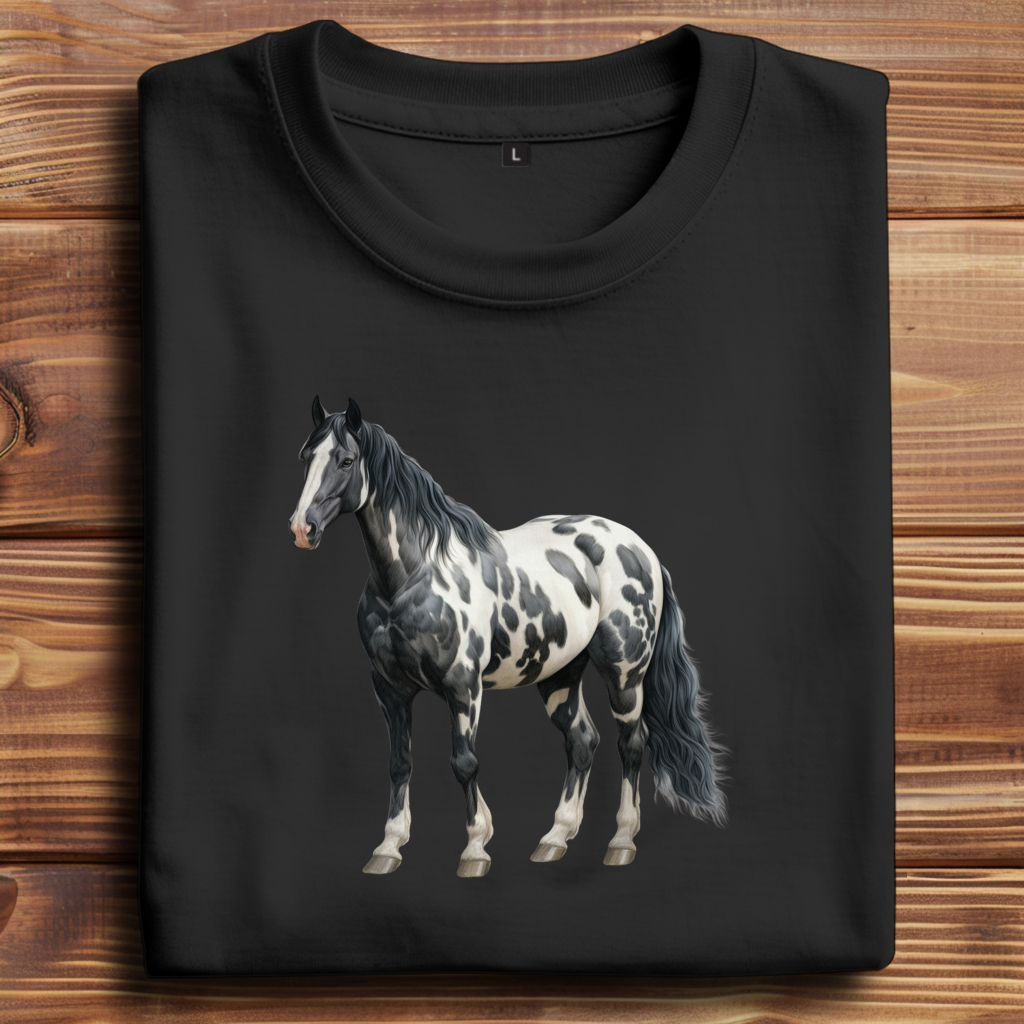 Oversize T-Shirt mit Motiv: Pferd-8
