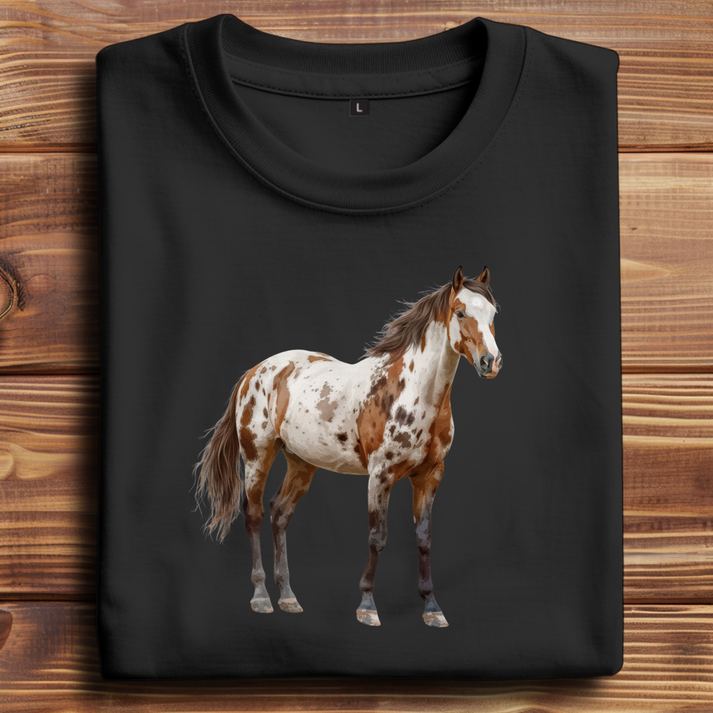 Oversize T-Shirt mit Motiv: Pferd-11