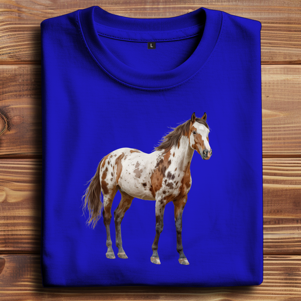 Oversize T-Shirt mit Motiv: Pferd-11