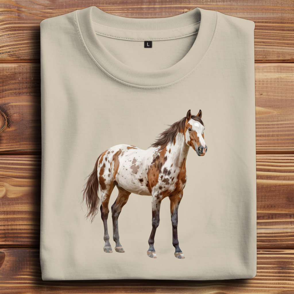 Oversize T-Shirt mit Motiv: Pferd-11