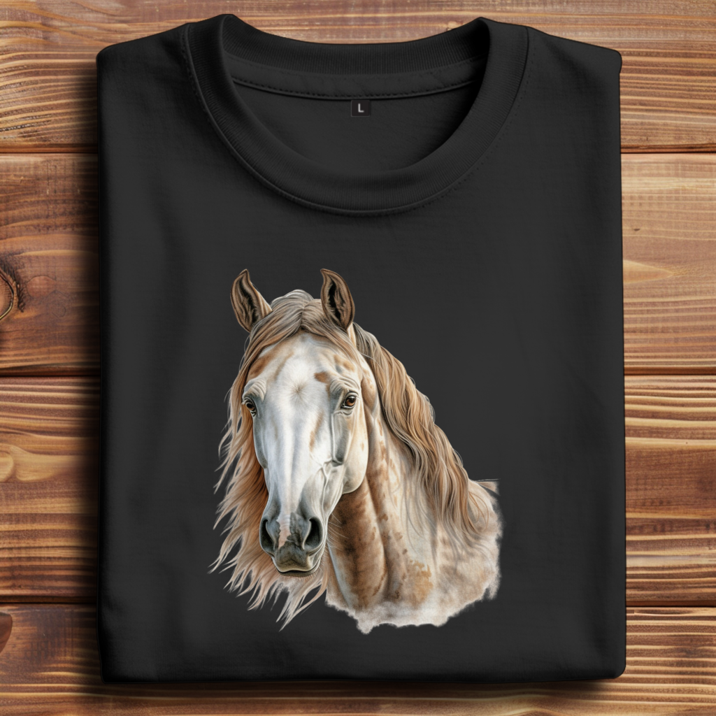 Oversize T-Shirt mit Motiv: Pferd-13
