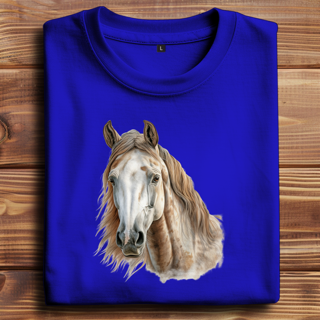 Oversize T-Shirt mit Motiv: Pferd-13