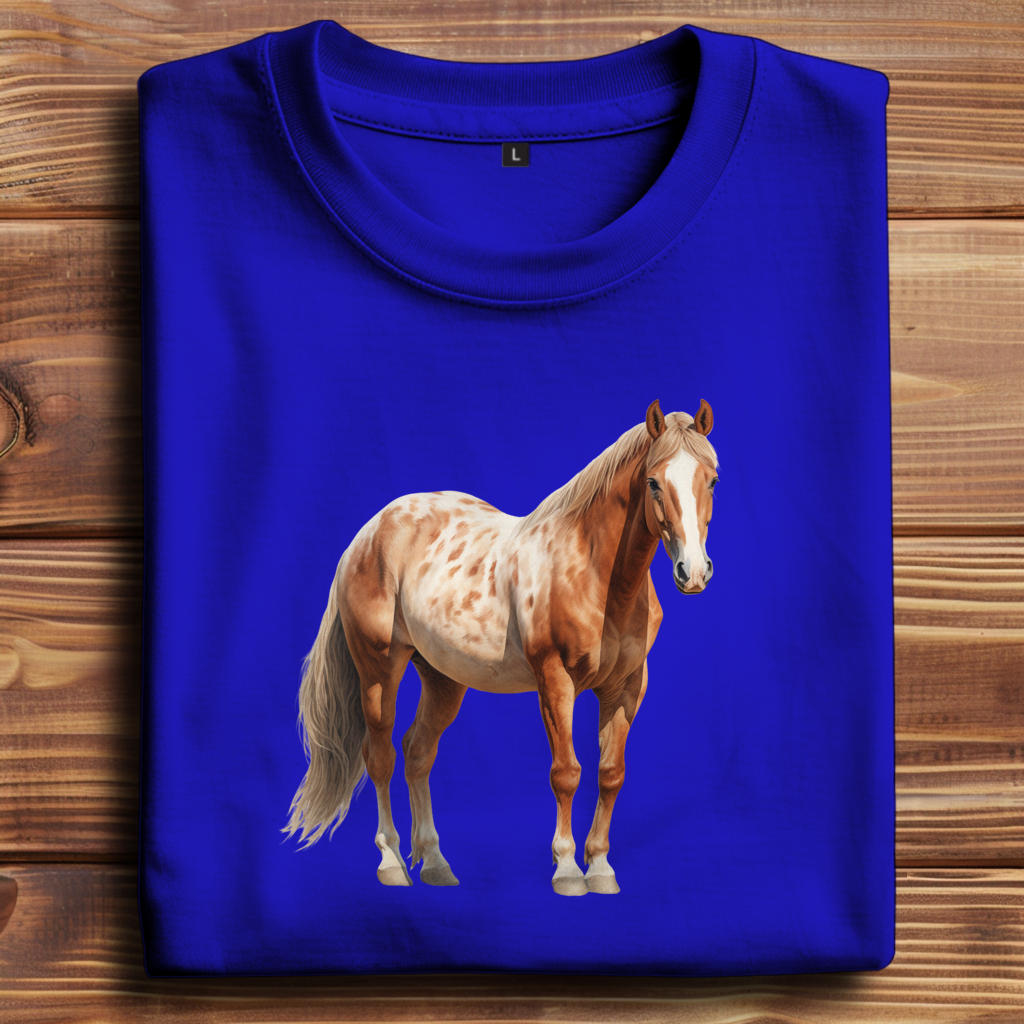 Oversize T-Shirt mit Motiv: Pferd-15