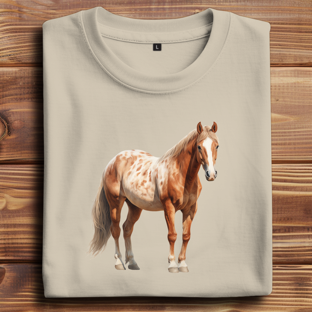 Oversize T-Shirt mit Motiv: Pferd-15