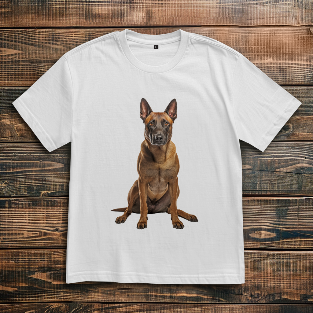 Oversize T-Shirt mit Motiv: Belgian-Malinois