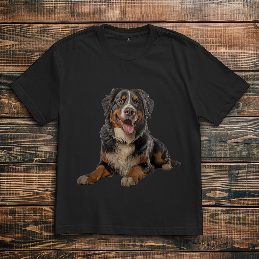 Oversize T-Shirt mit Motiv: Bernese-Mountain-Dog