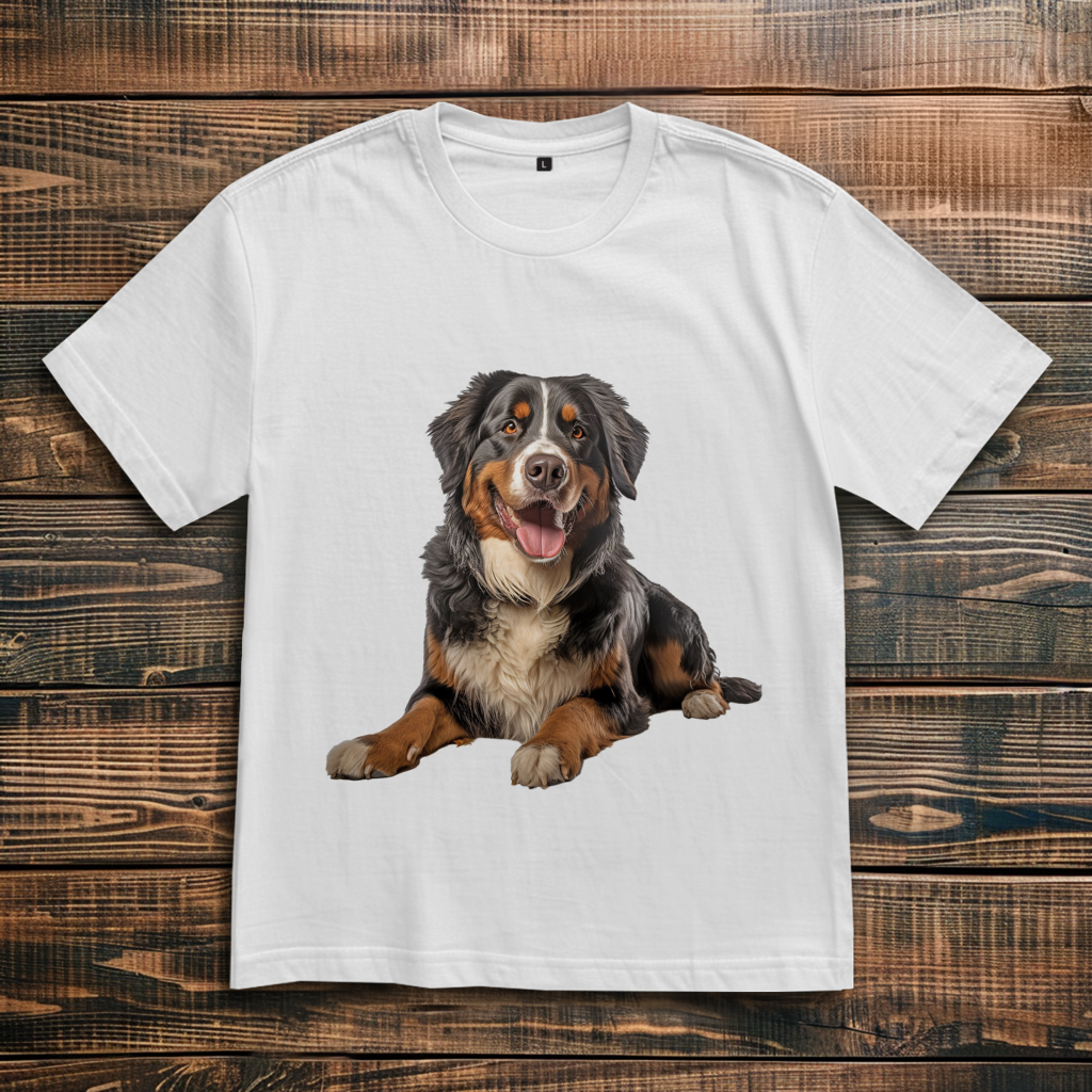 Oversize T-Shirt mit Motiv: Bernese-Mountain-Dog