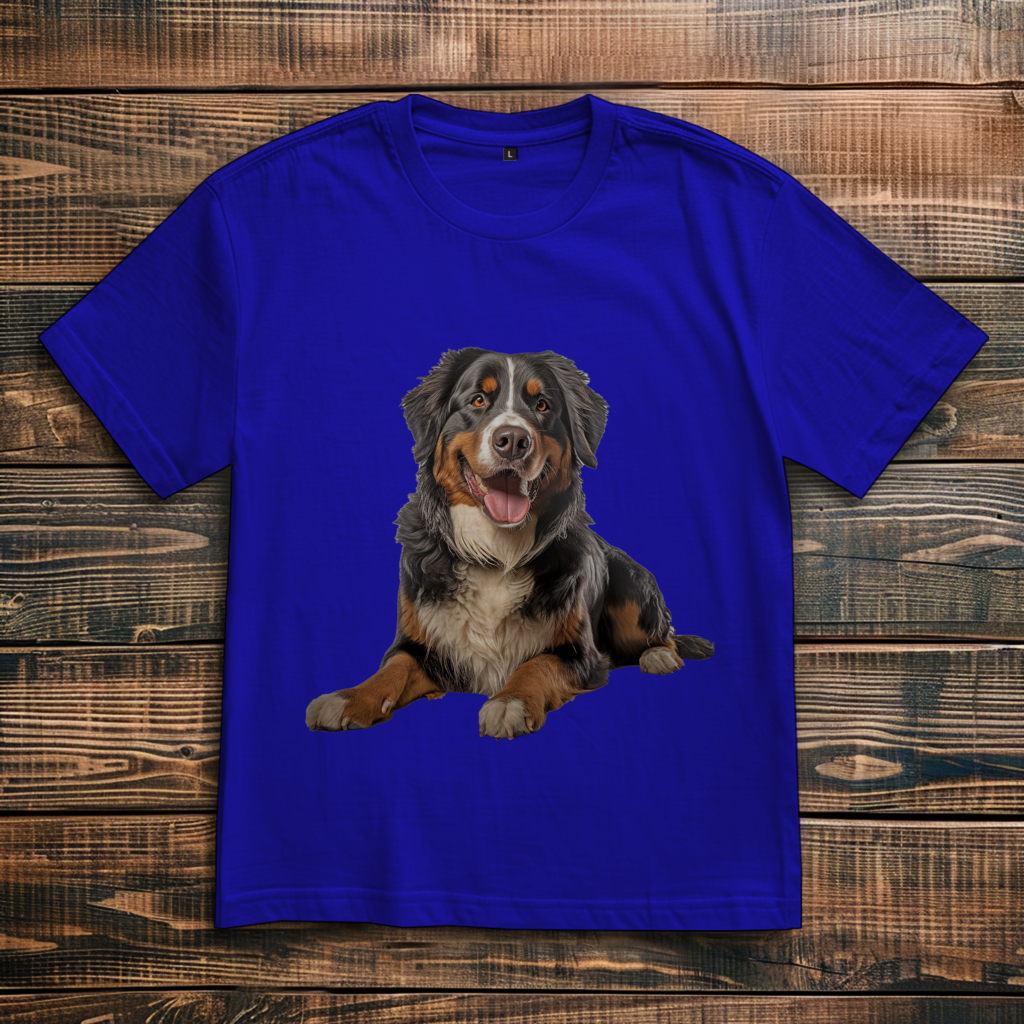 Oversize T-Shirt mit Motiv: Bernese-Mountain-Dog