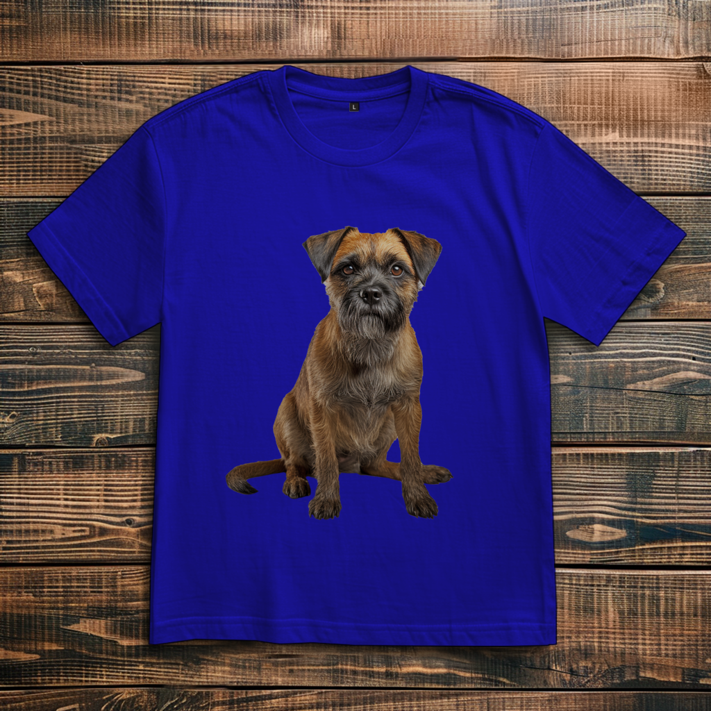 Oversize T-Shirt mit Motiv: Border-Terrier